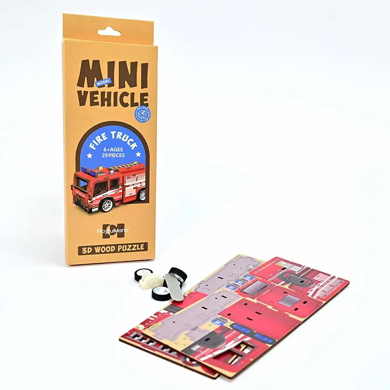 3Д Дрвена сложувалка Противпожарно возило